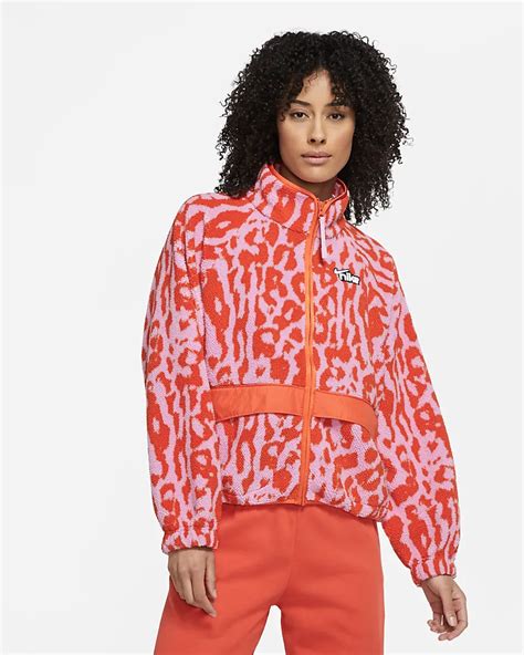 nike jacke orange weiß flauschig